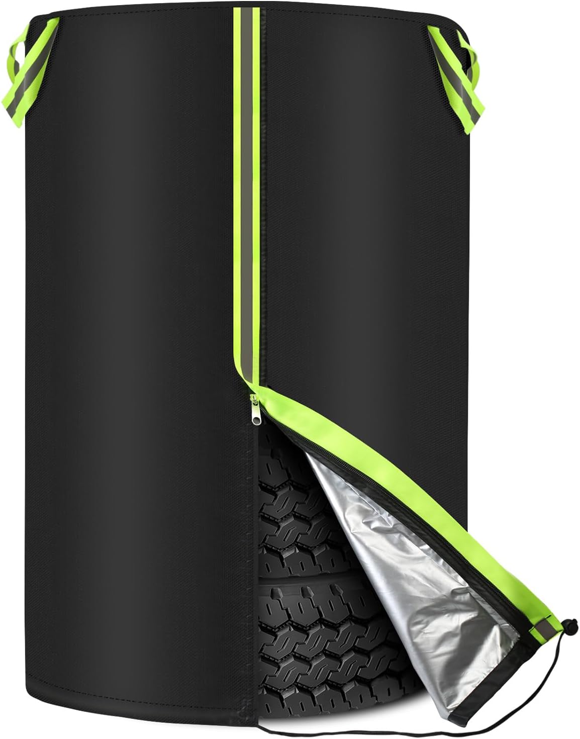 Reifentaschen zur Aufbewahrung — aus Oxford-Gewebe, Reflexstreifen, mit Reißverschluss, 210D, 72cm