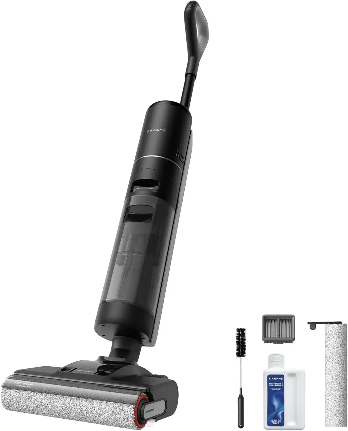 DREAME H12 Pro Ultra Nass- und Trockensauger, 60 °C Bürstenreinigung, 30 Min Heiße Lufttrocknung, Selbstreinigung mit Schaber, 16.000Pa Saugleistung, Doppelseitige Kantenreinigung, Intelligente Erkennung